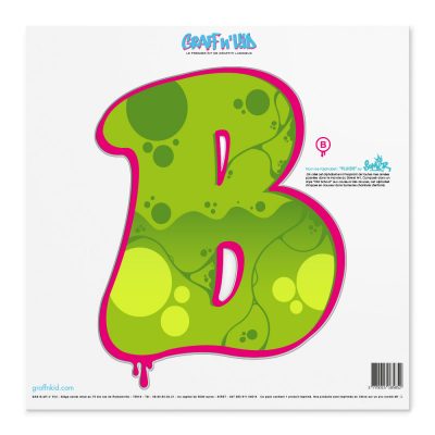 Lettre B Style â€œFluide Greenâ€œ by SOMER