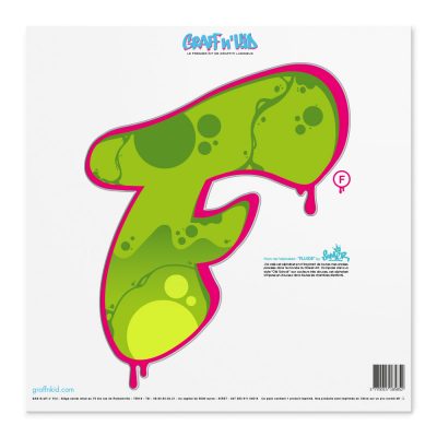 Lettre F Style â€œFluide Greenâ€œ by SOMER