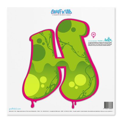 Lettre H Style â€œFluide Greenâ€œ by SOMER