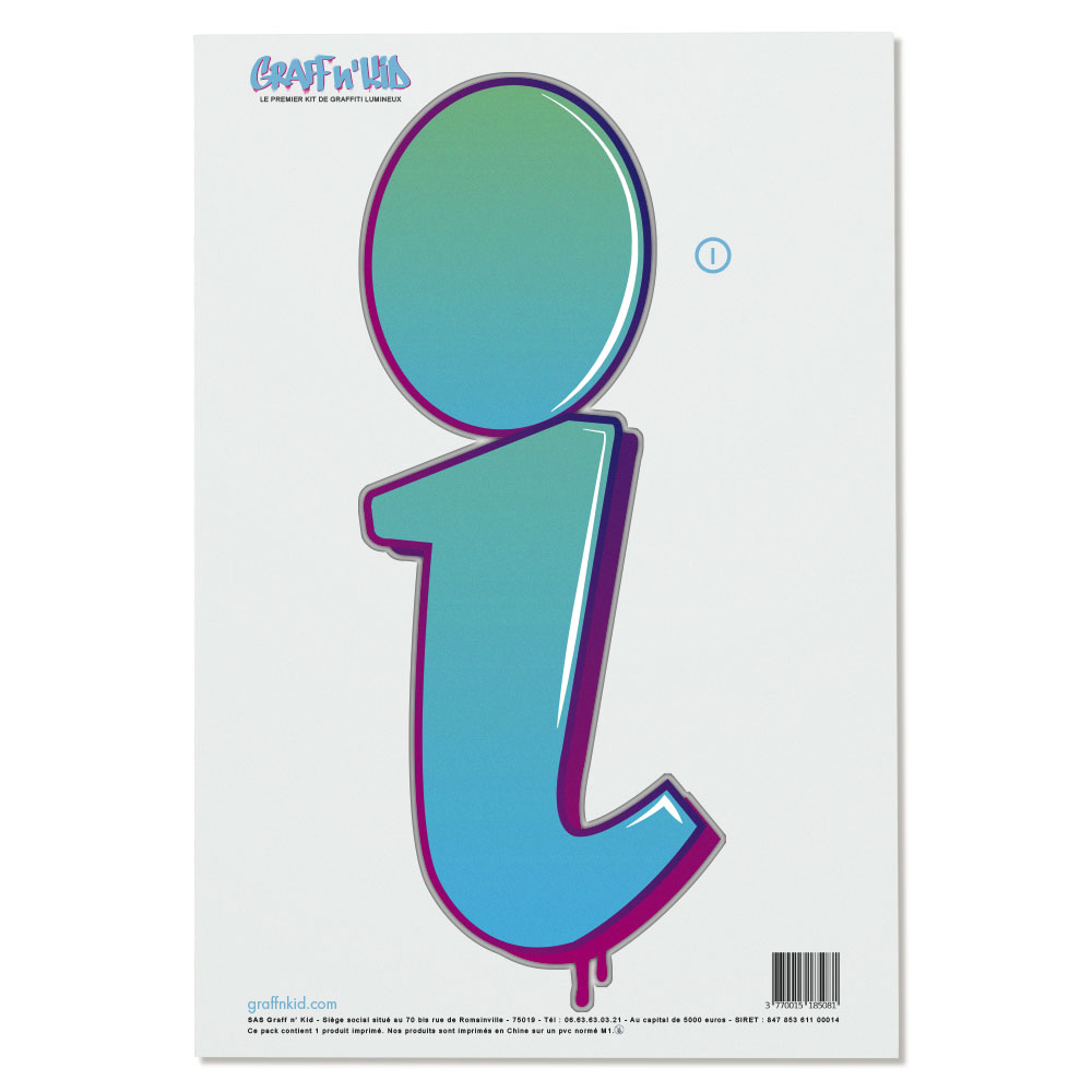 Lettre I Style “Arrows“ by KUSKO