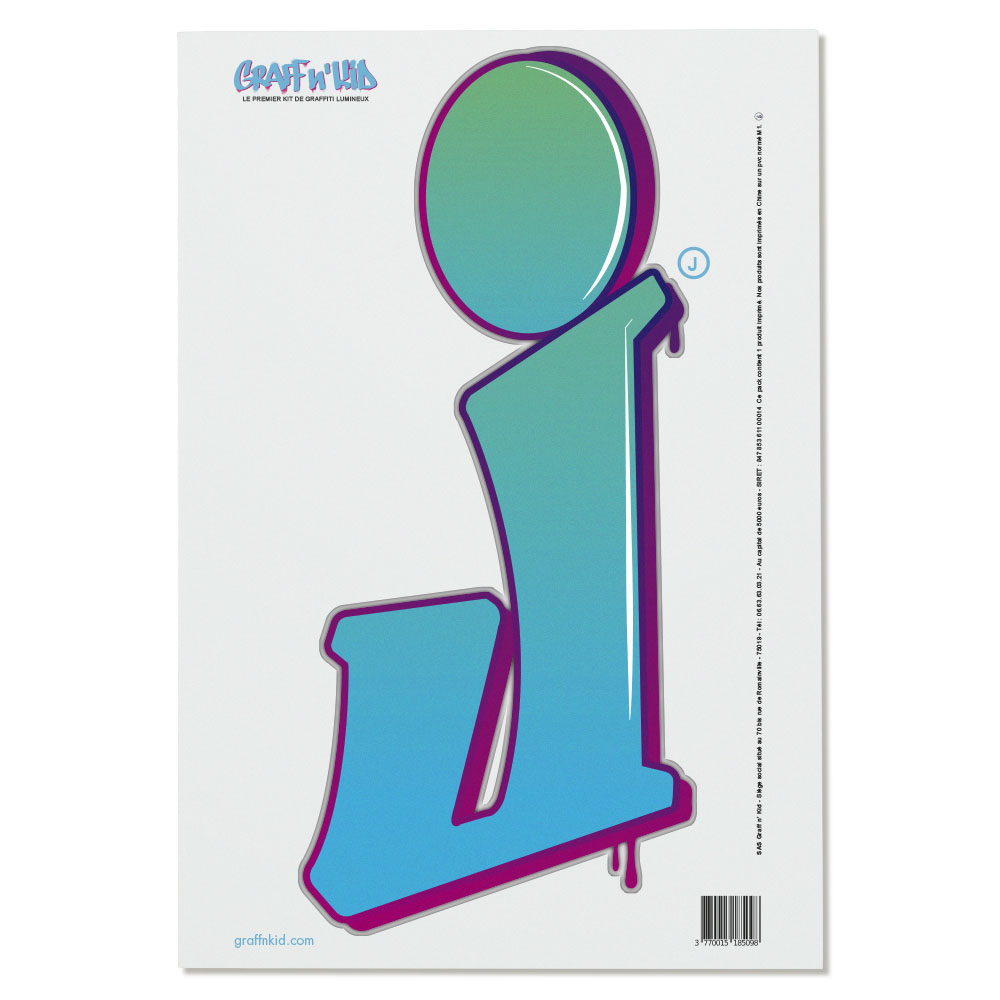 Lettre J Style “Arrows“ by KUSKO