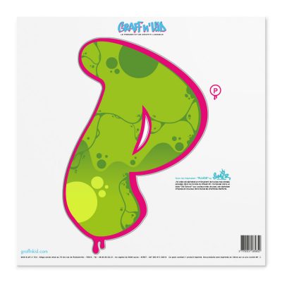 Lettre P Style â€œFluide Greenâ€œ by SOMER