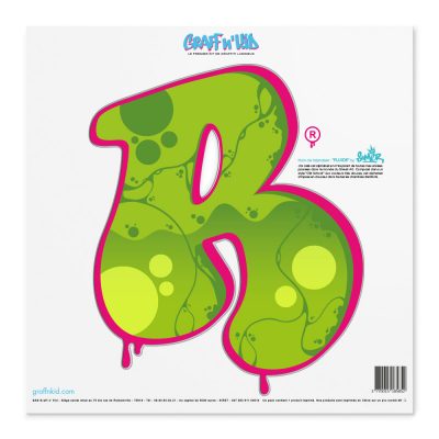 Lettre R Style â€œFluide Greenâ€œ by SOMER