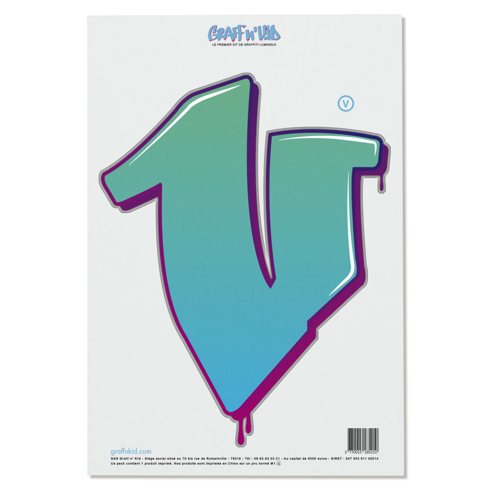 Lettre V Style “Arrows“ by KUSKO
