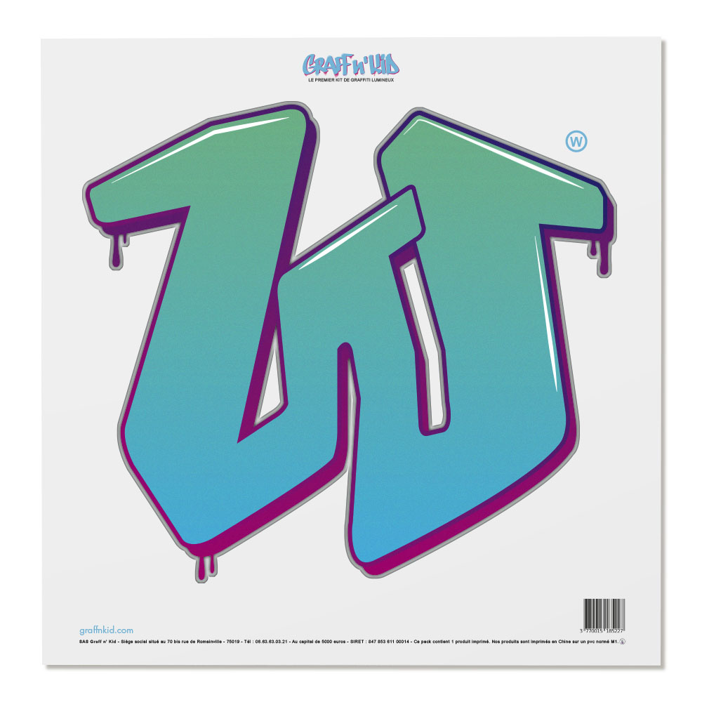 Lettre W Style “Arrows“ by KUSKO