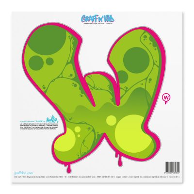 Lettre W Style â€œFluide Greenâ€œ by SOMER